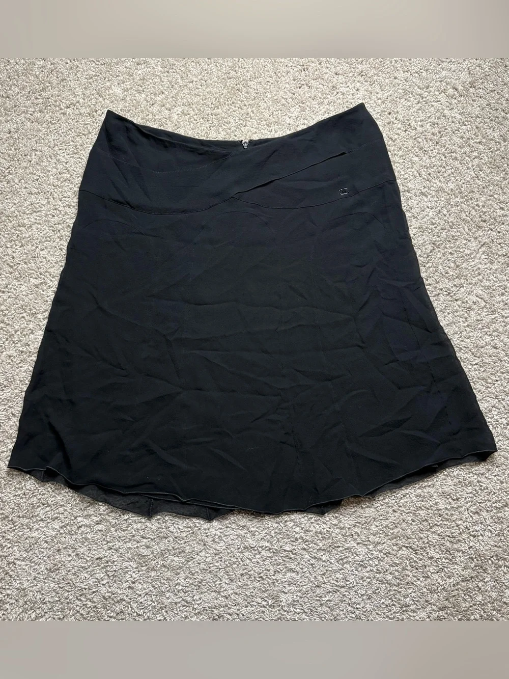 Chanel Silk Skirt
